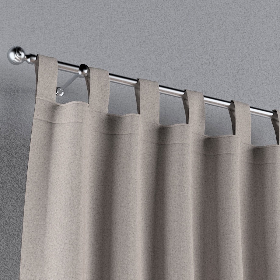 Zasłona na szelkach 1 szt. 130x245 ciemny beżowy