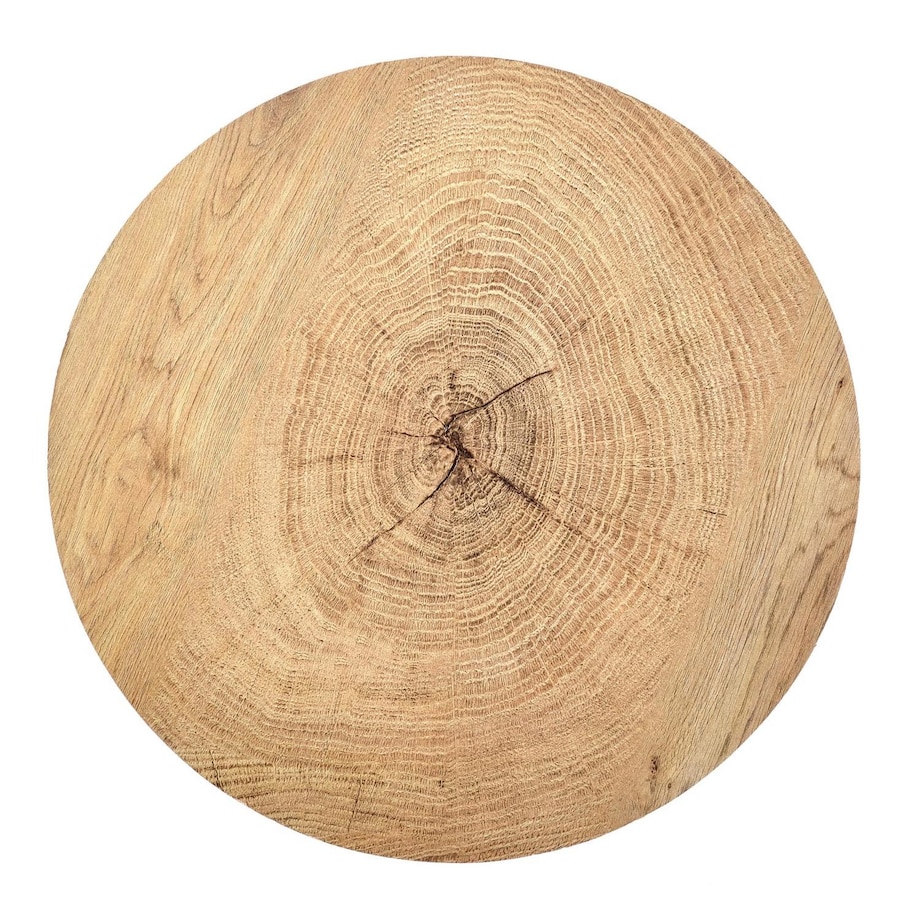 STOLIK KAWOWY Woodsten dąb OKRĄGŁY 45/45 cm Z MDF-u I METALU