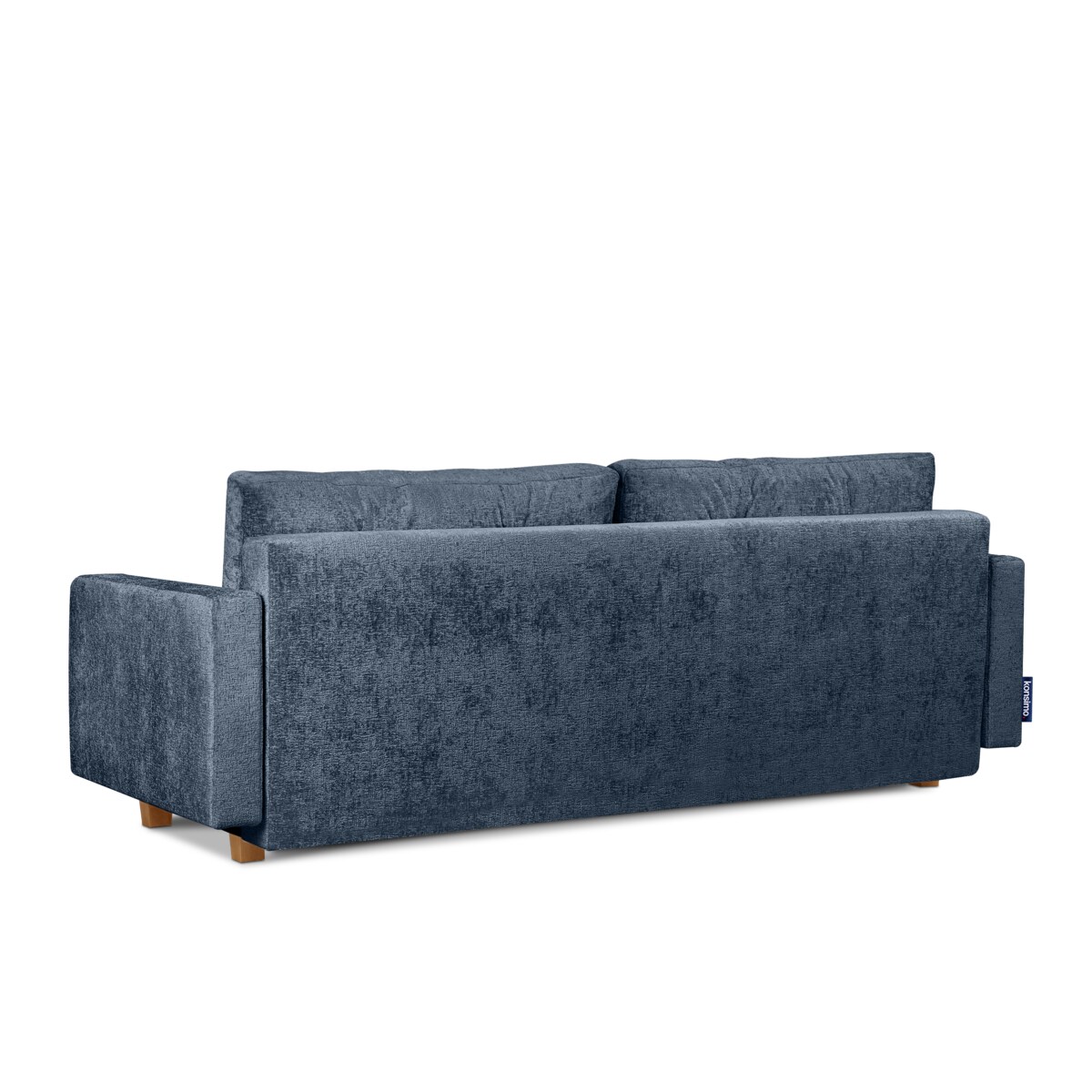 KONSIMO ERISO Sofa 3-osobowa, kolor niebieski