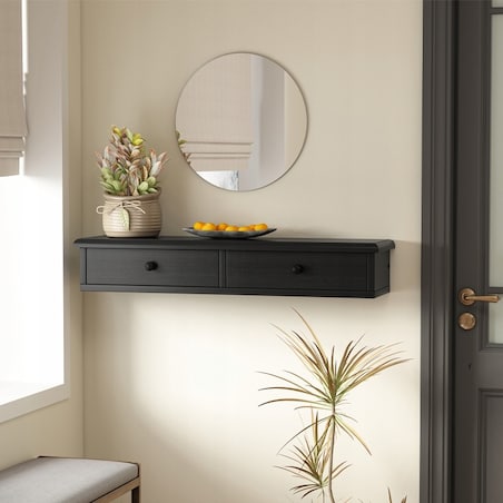 Półka wisząca z szufladami nowoczesna szafka loft salon sypialnia ścienna