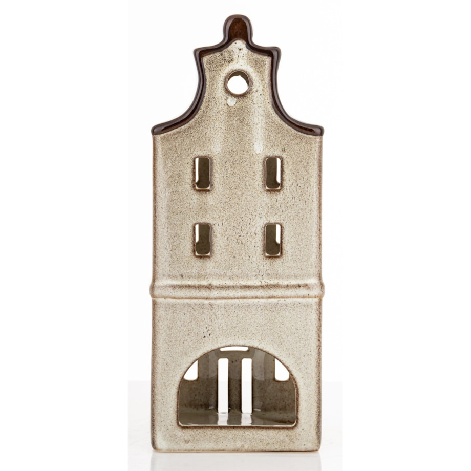 Domek kamienica 20x8x6,5 cm LYS kamionkowy brązowy