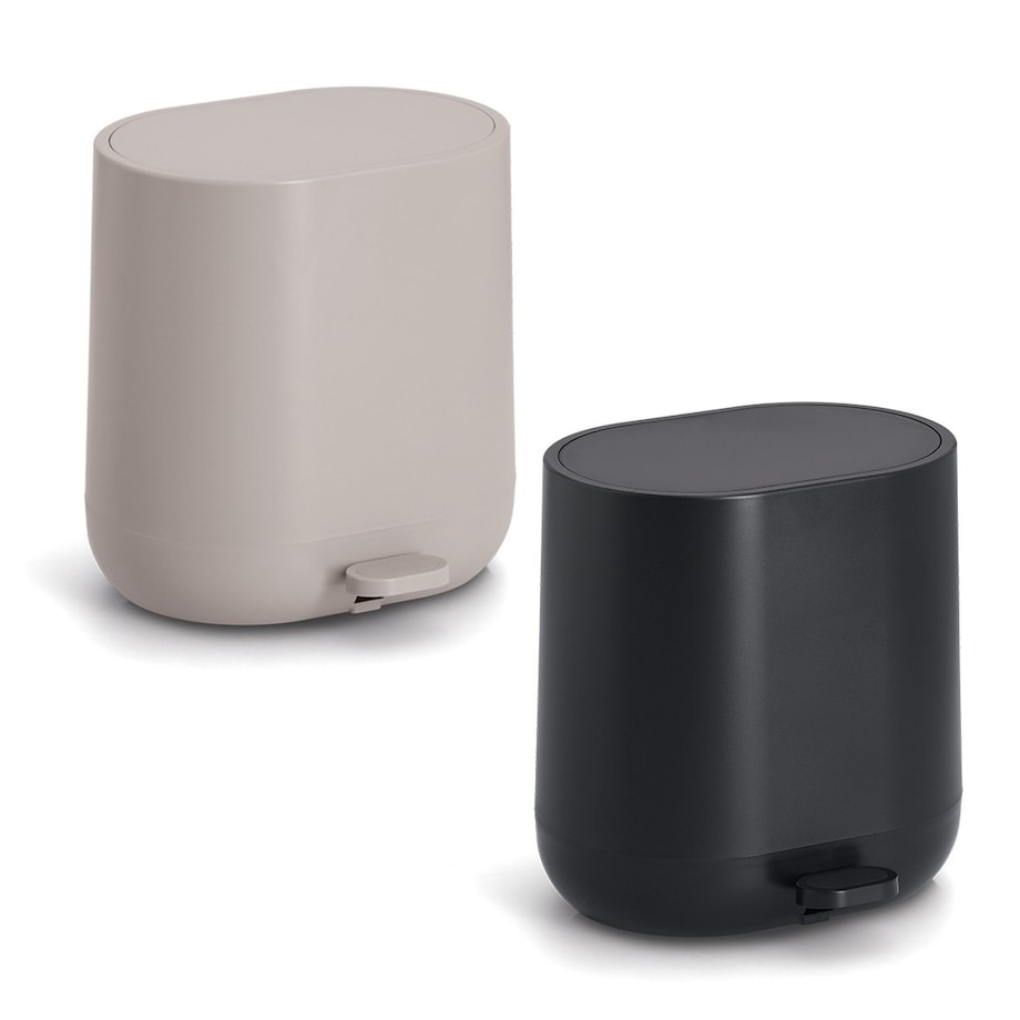 Kosz łazienkowy 6 litrów 26,5x26x22,5 cm DINKA czarny