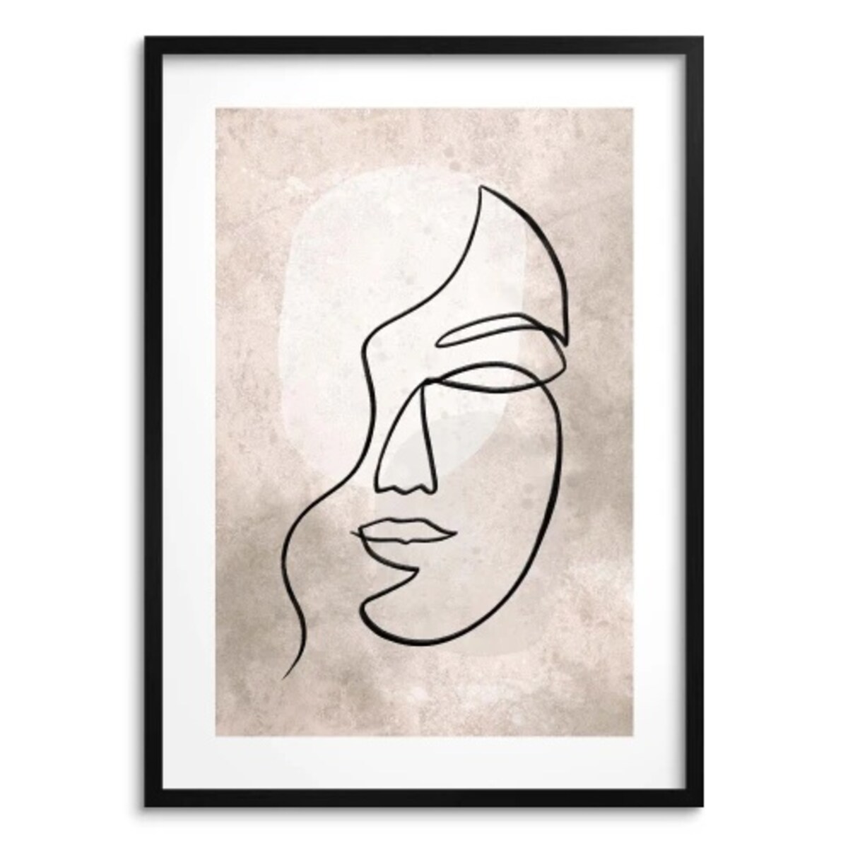 Nowoczesny Plakat Obraz ścienny na ścianę Beżowy Boho Kobieta do salonu