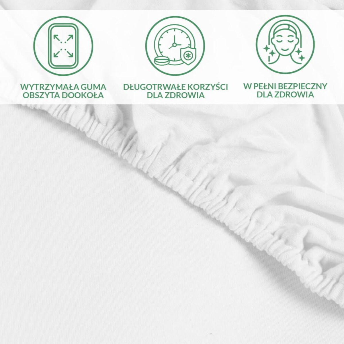 Prześcieradło ochronne wodoodporne z gumką 2w1, rozmiar 140x200 SMARTCEL kolor biały