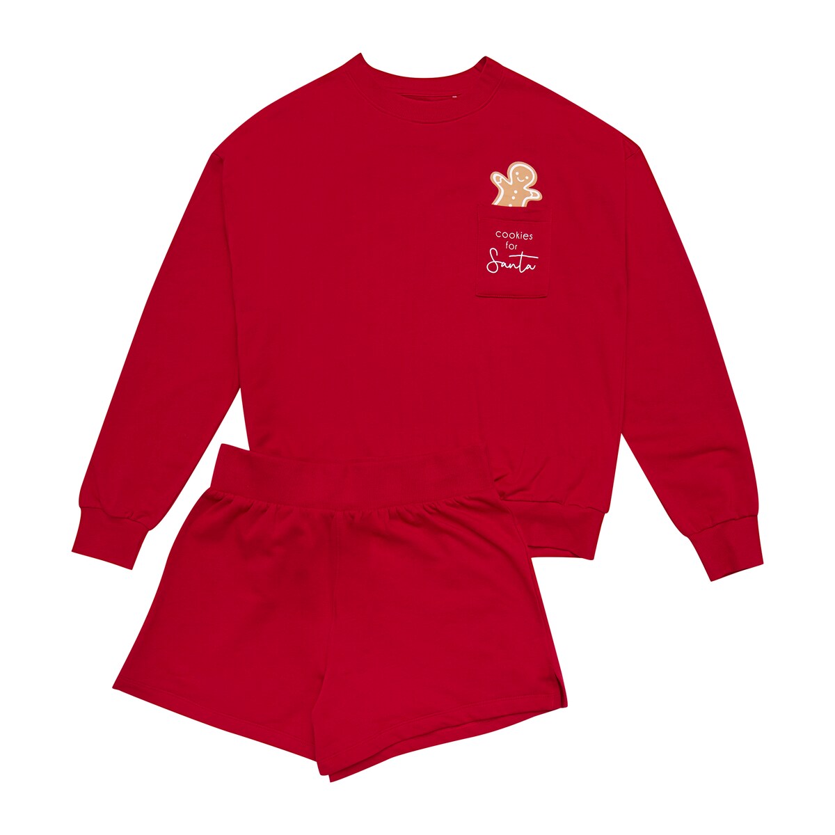 Piżama Fawn 41900-33X Czerwona Czerwony, XL