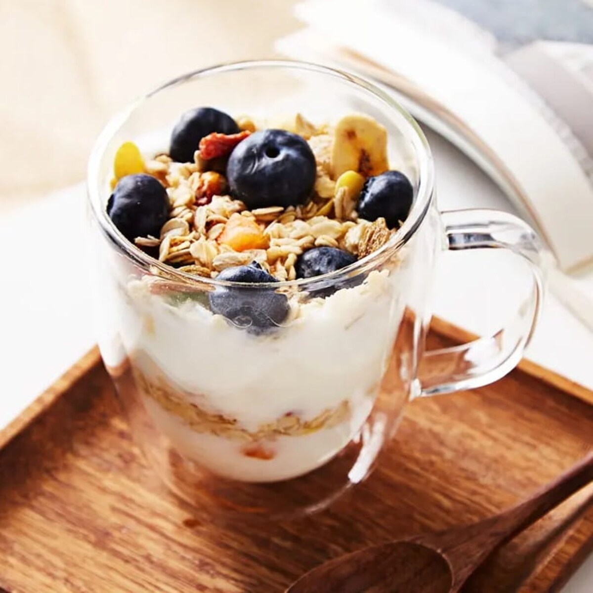 Szklanka termiczna Bergman do kawy 350ml podwójne dno ścianka z uchem