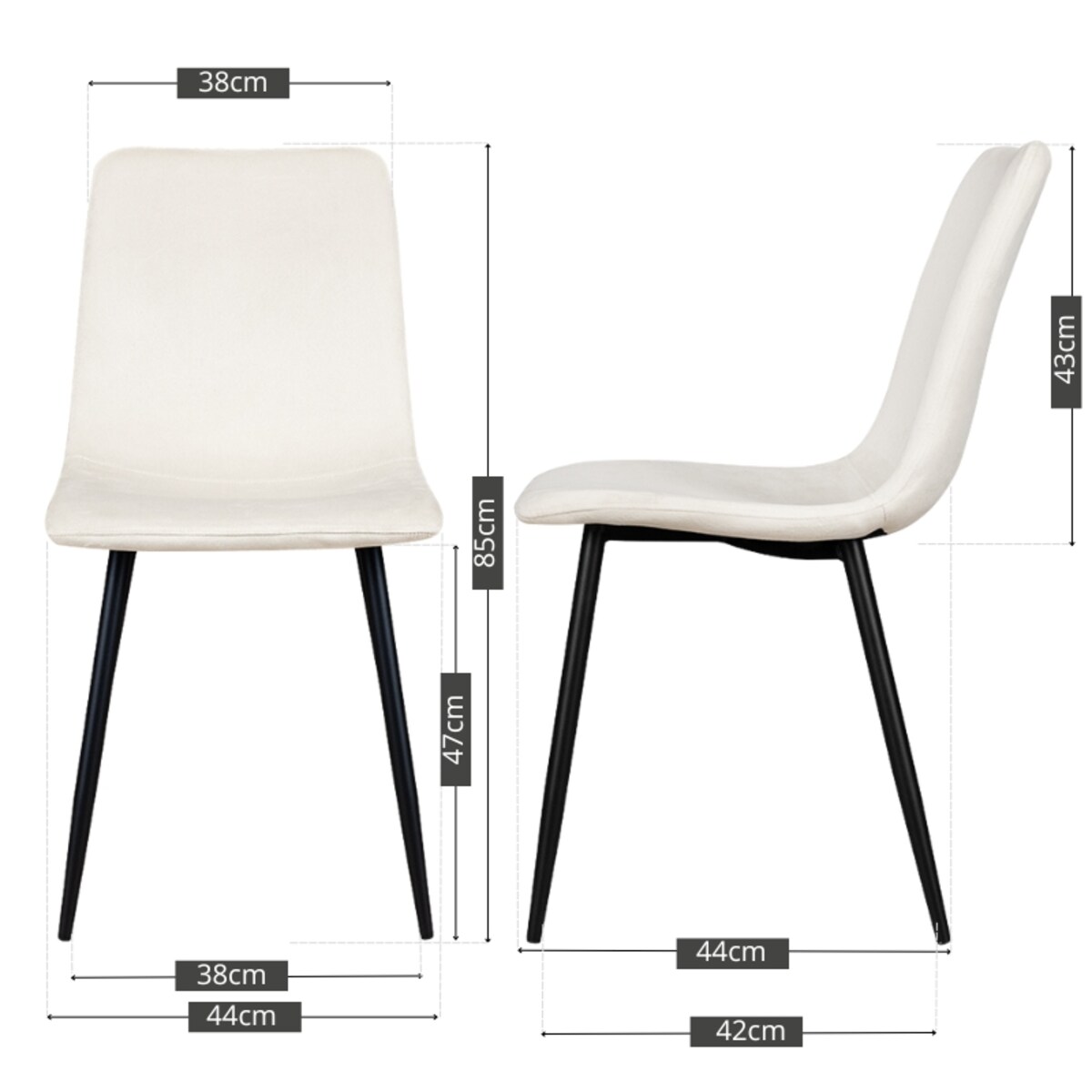 Krzesło tapicerowane klasyczne do salonu jadalni welurowe beżowe gładkie