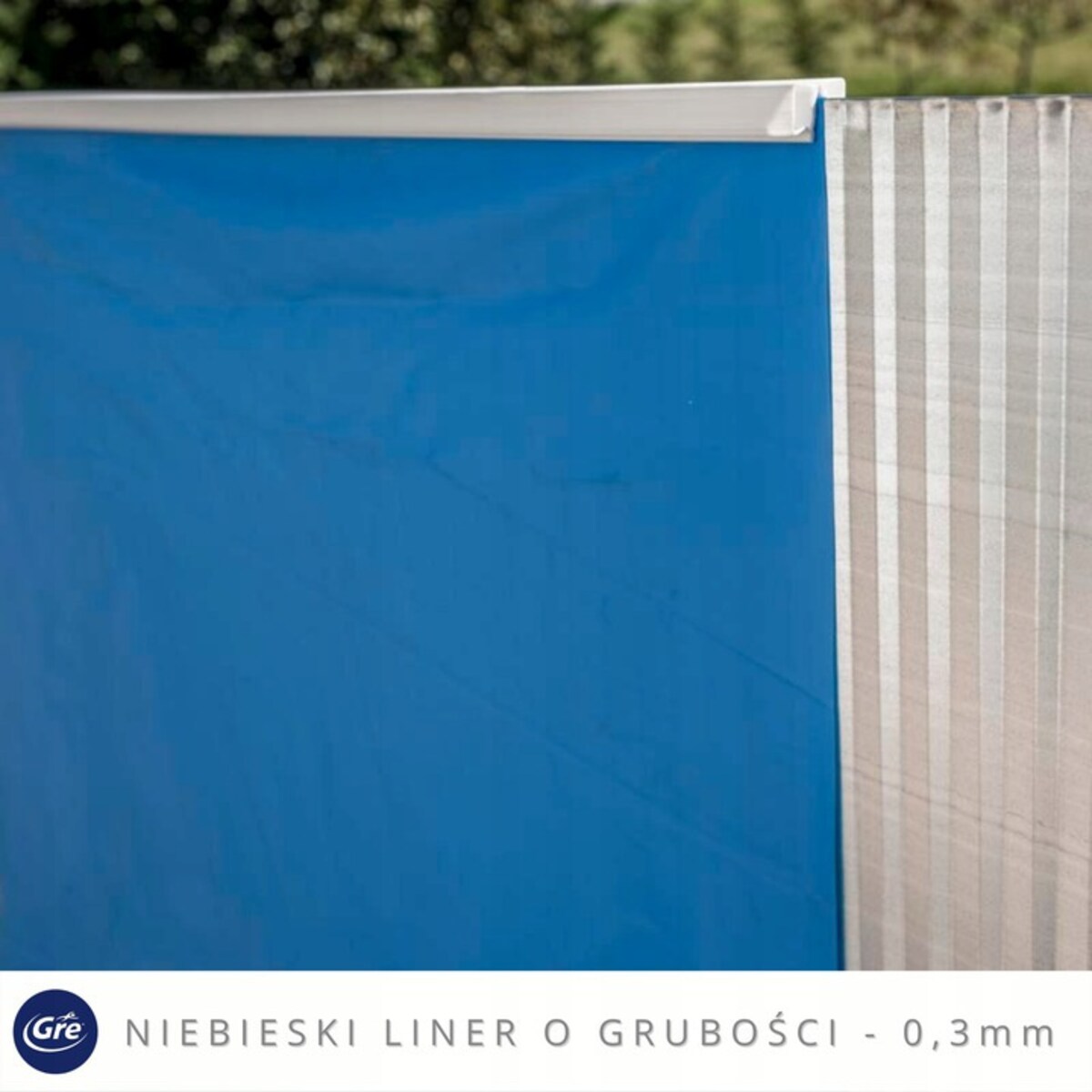 Basen ogrodowy stalowy Fidji aqua 350x120 cm GRE