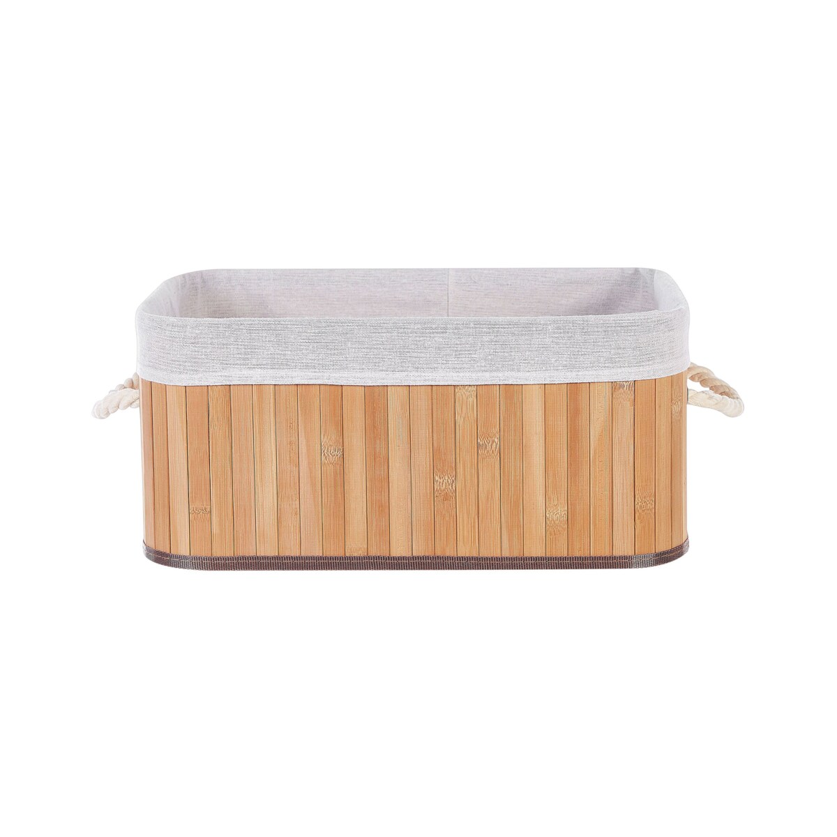 Zestaw 5 koszy bambusowych jasne drewno TALPE