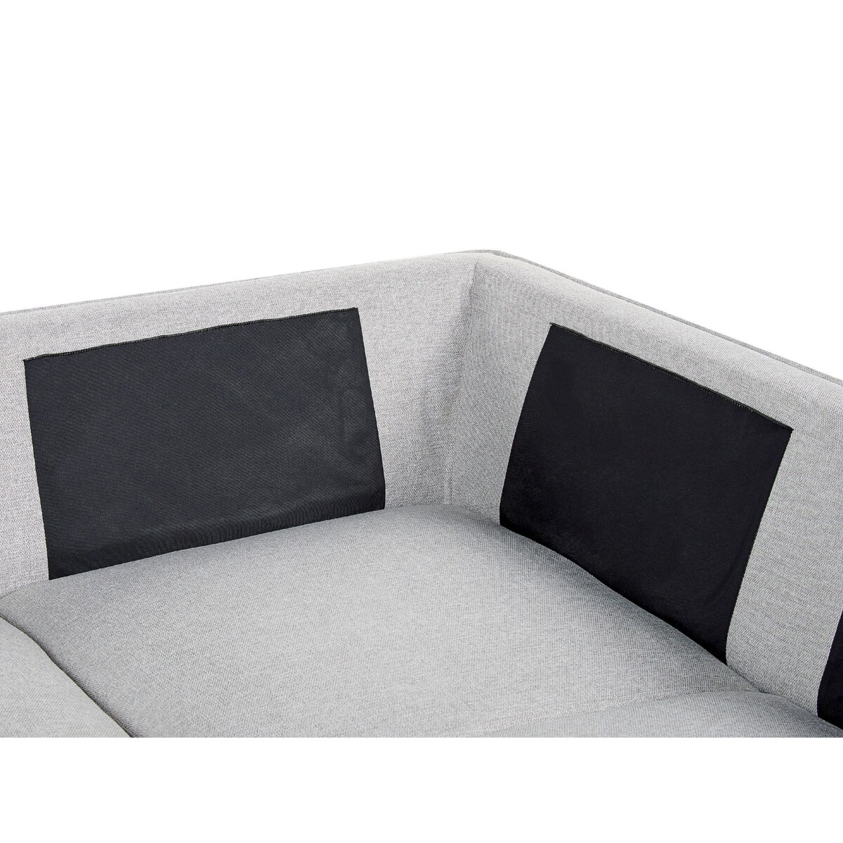 Narożnik lewostronny lniany jasnoszary ELGA