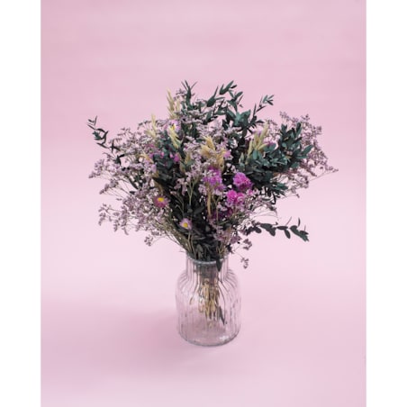 Bukiet suszonych kwiatów Aurora - eukaliptus, limonium, owies