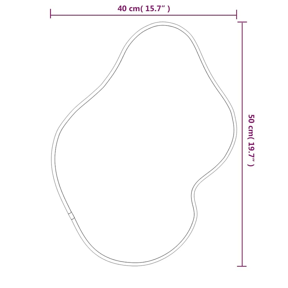 vidaXL Lustro ścienne, złote, 50x40 cm