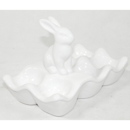 Miseczka na jajka z zajączkiem 13,5x20x12 cm duża