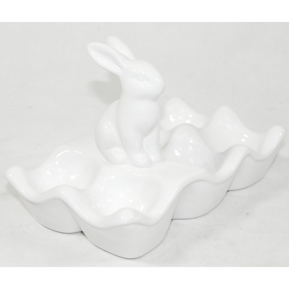 Miseczka na jajka z zajączkiem 13,5x20x12 cm duża