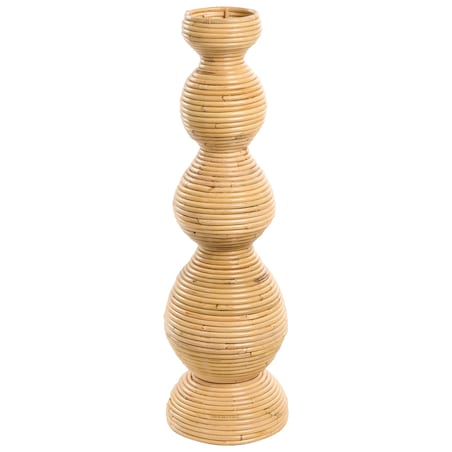 Wazon dekoracyjny GERACE Rattan 70 cm Naturalny