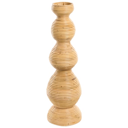 Wazon dekoracyjny GERACE Rattan 70 cm Naturalny