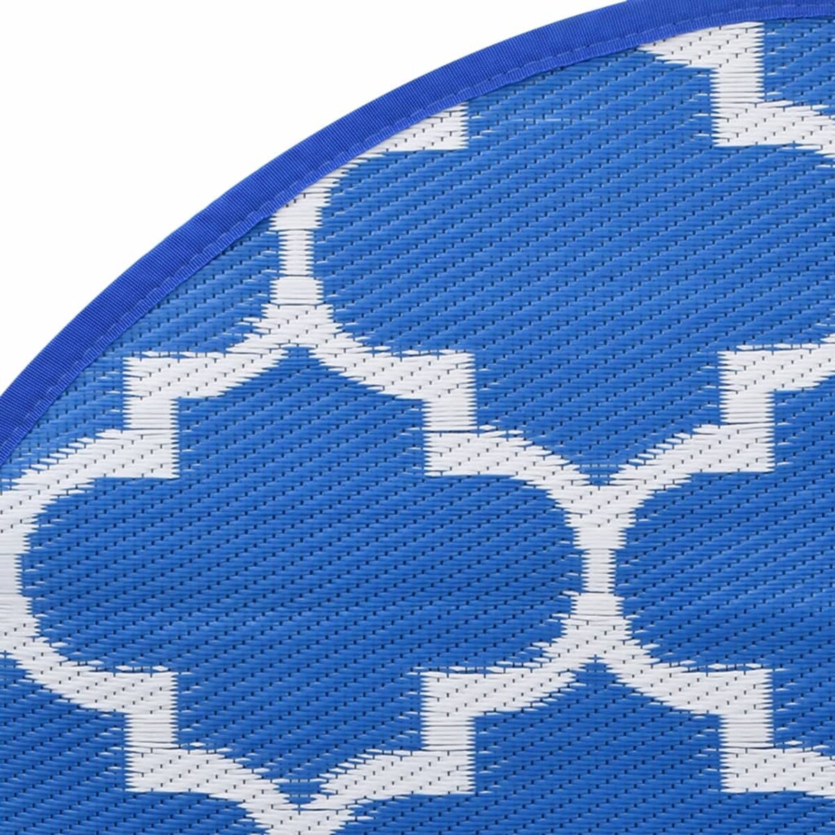 vidaXL Dywan zewnętrzny, ARAKIL niebieski, Ø160 cm, PP