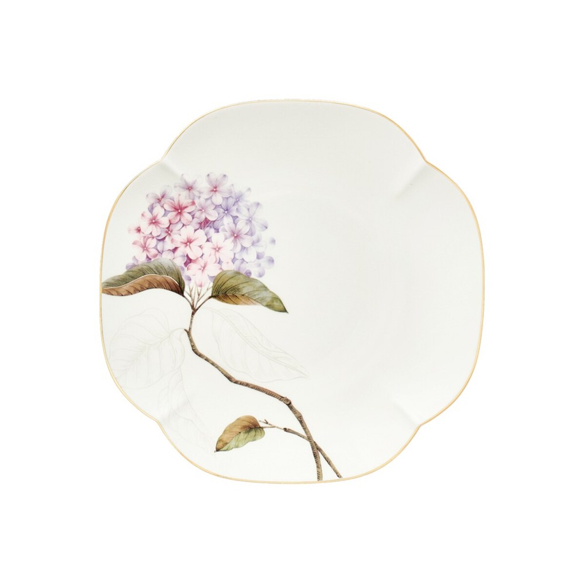 VILLA ITALIA Talerz deserowy porcelanowy 19 x 19 cm MAGIC BLOOMS