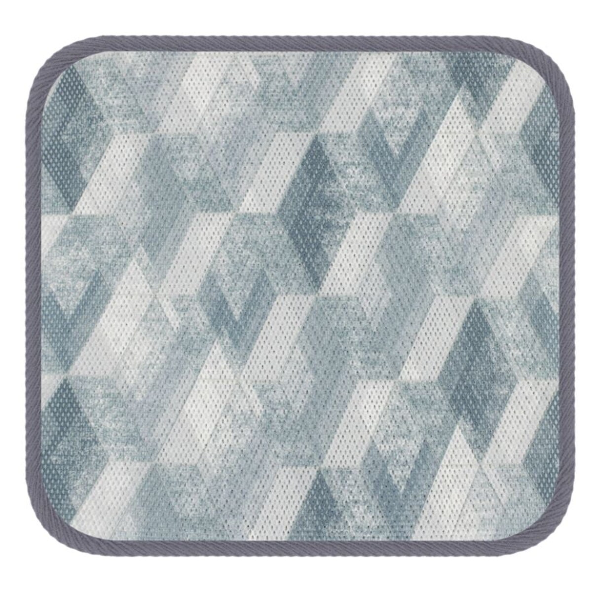 Wodoodporna poduszka na krzesło i meble ogrodowe 40x40 szara romby