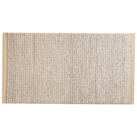 Dywan wełniany 80 x 150 cm beżowy BANOO