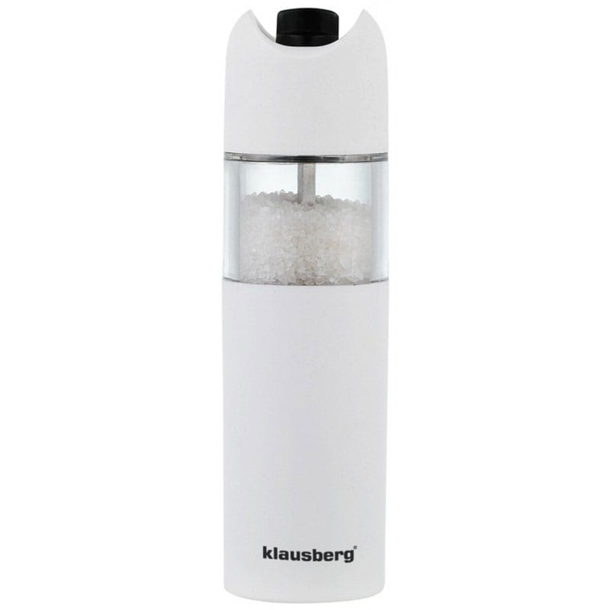 Młynek grawitacyjny do soli pieprzu przypraw w ziarnach biały KLAUSBERG