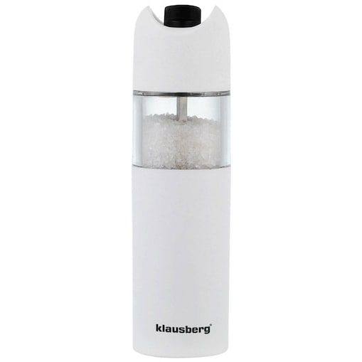 Młynek grawitacyjny do soli pieprzu przypraw w ziarnach biały KLAUSBERG