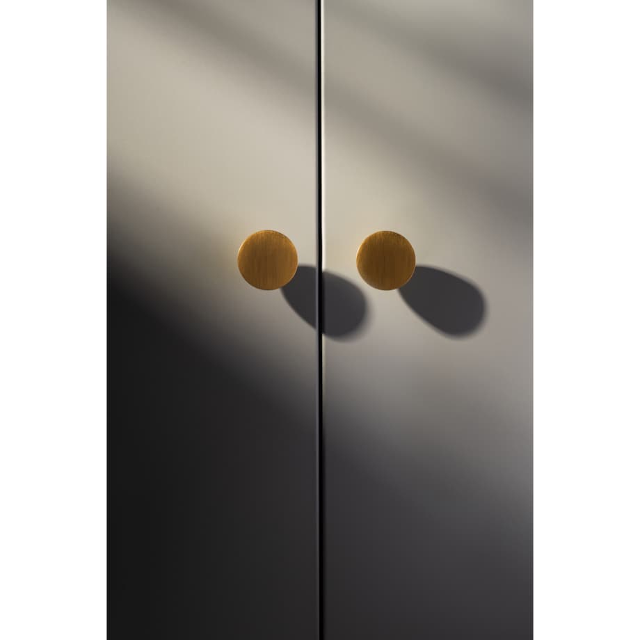 LUNA M SZCZOTKOWANY uchwyt jednopunktowy mosiężny lakierowany