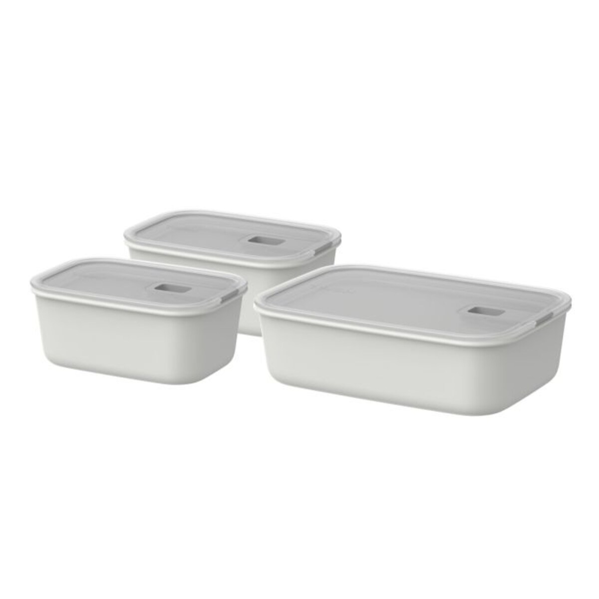 Zestaw trzech pojemników EasyClip 2.0 2x700ml + 1500ml White