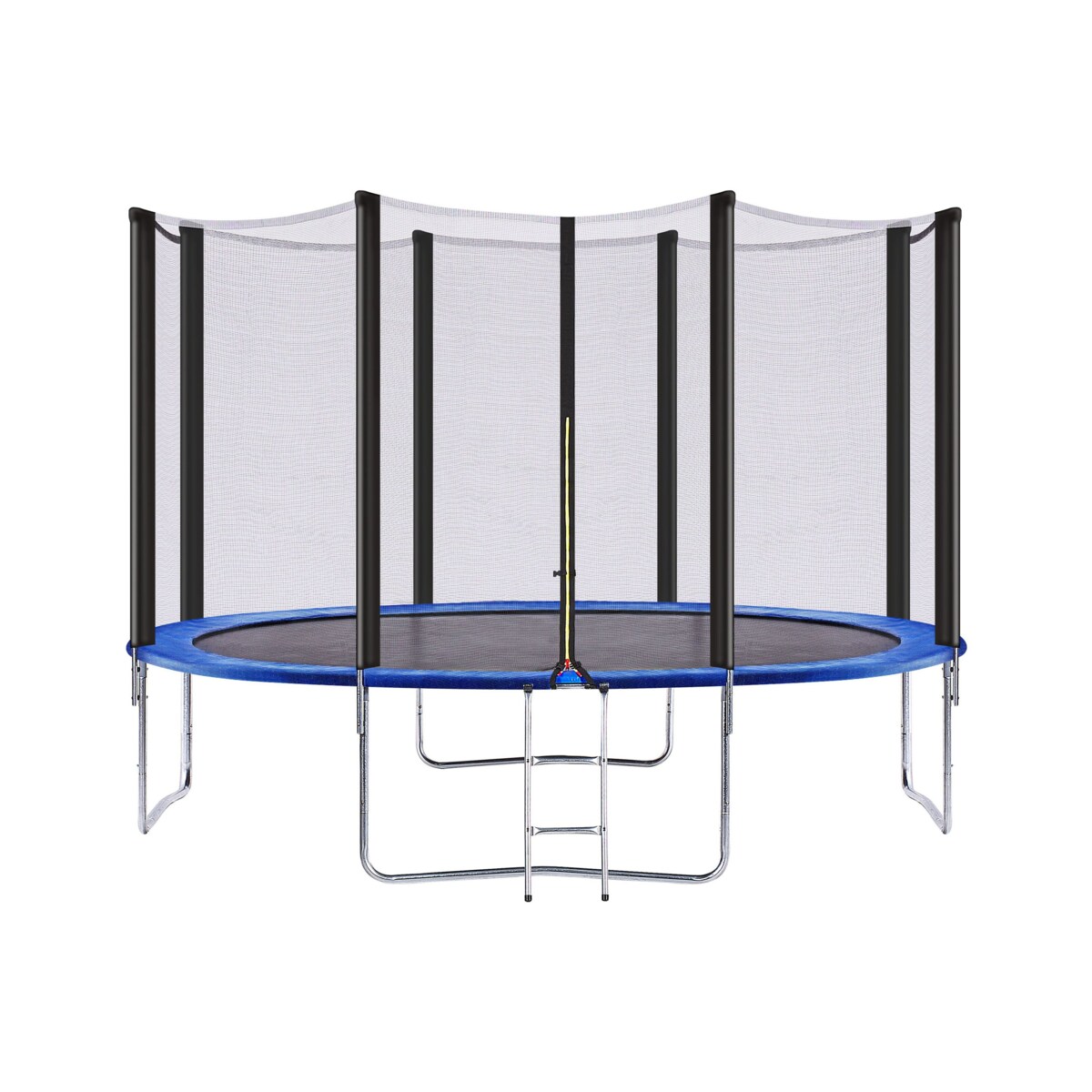 Trampolina ogrodowa z siatką 366 cm niebieska RISATA