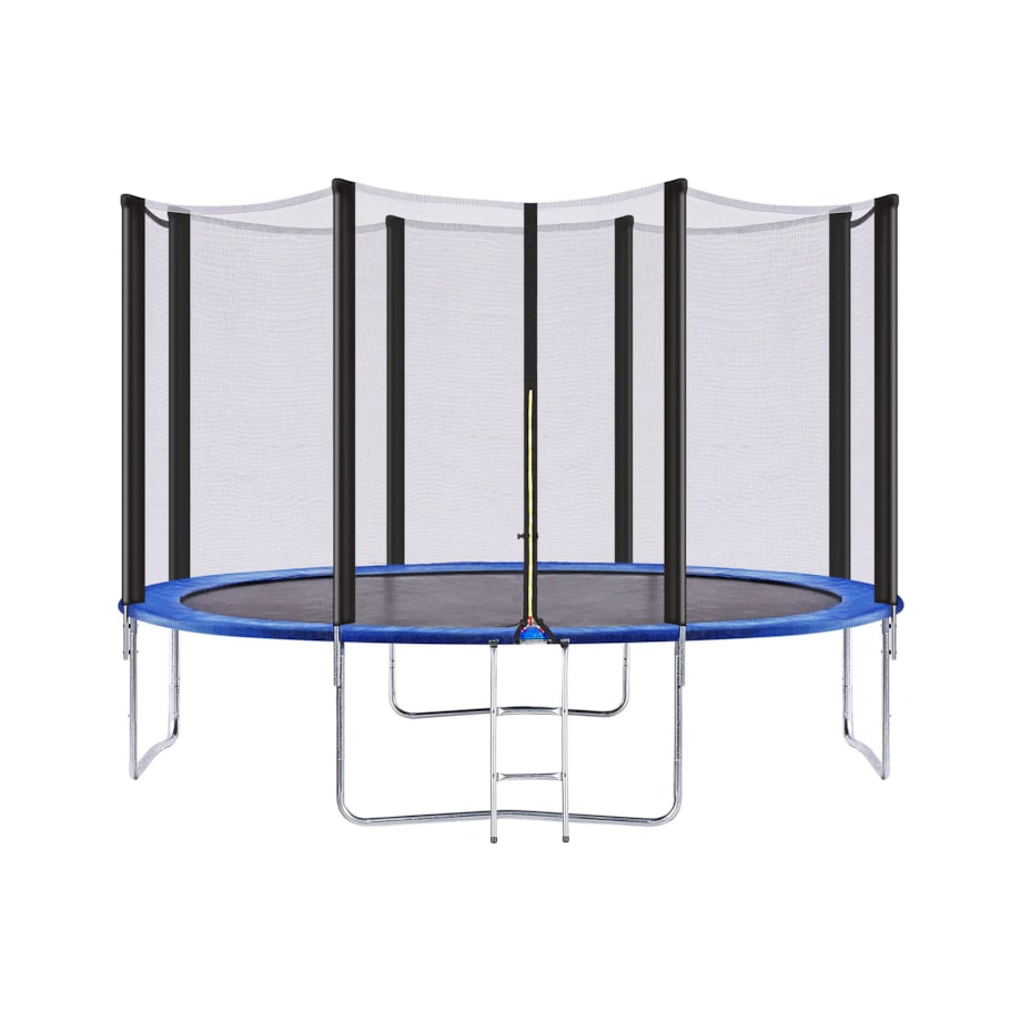 Trampolina ogrodowa z siatką 366 cm niebieska RISATA