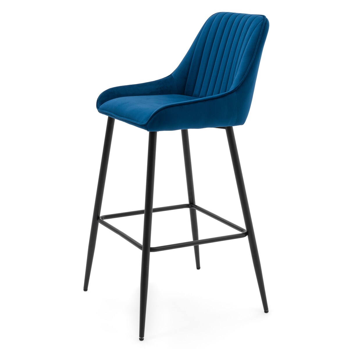 Hoker tapicerowany welurowy do salonu jadalni barowy glamour PASSO