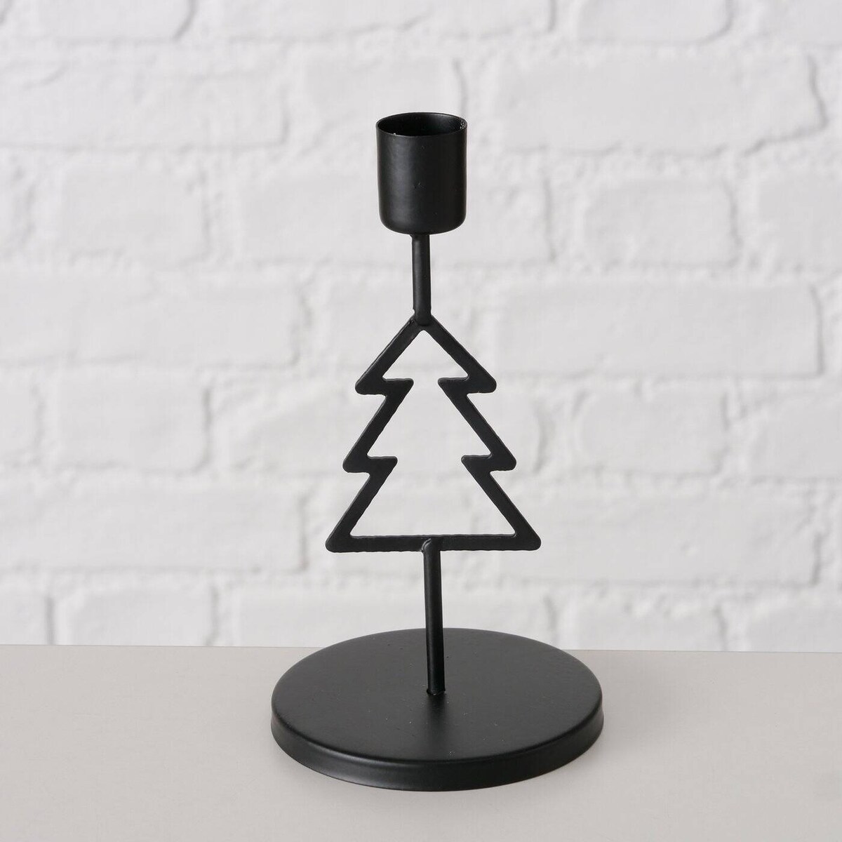 Metalowy świecznik na pojedynczą świecę NORGA, wys. 17 cm