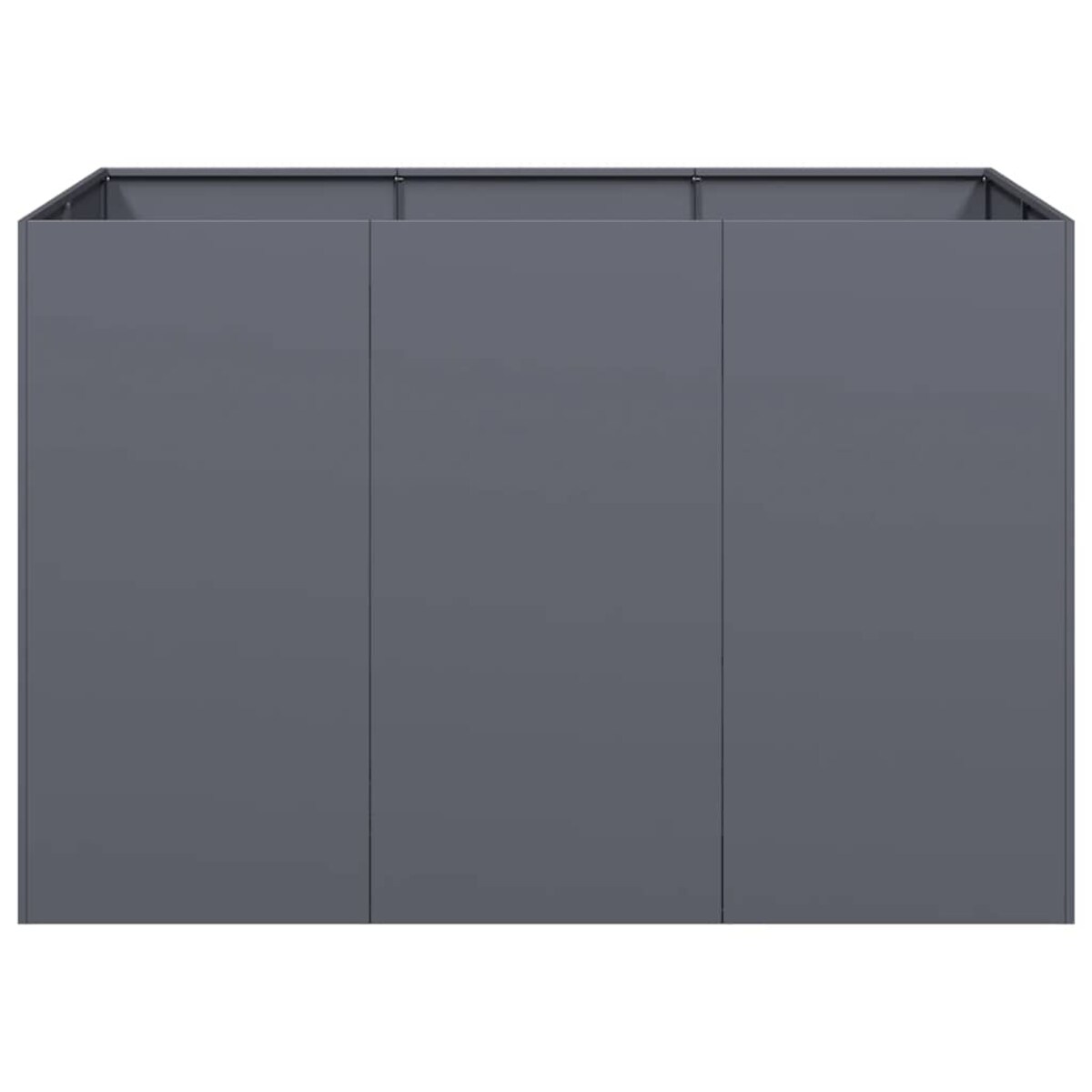 vidaXL Doniczka Antracyt 120x80x80 cm Stal