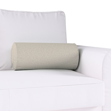 Poduszka wałek z zakładkami, beżowy melanż, Ø20 x 50 cm, Amsterdam