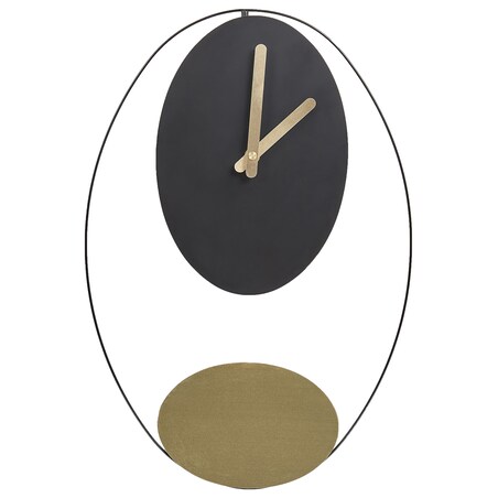 Zegar ścienny MANIGOD 32 cm Metal Czarny