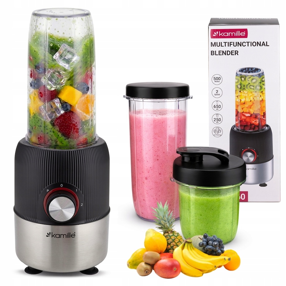 Blender kielichowy rozdrabniacz 2w1 KAMILLE
