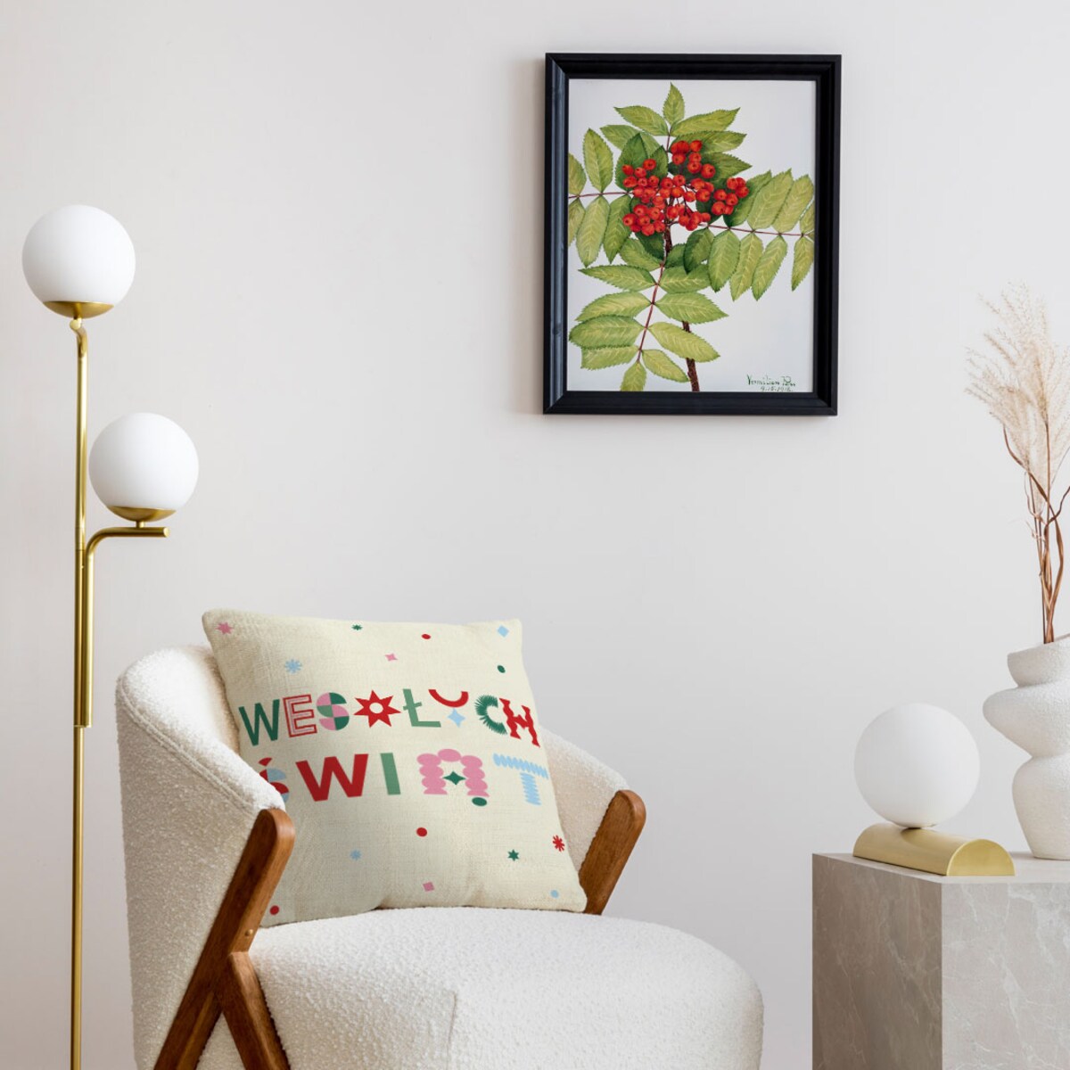 Poduszka świąteczna - Wesołych Świąt 45x45 cm