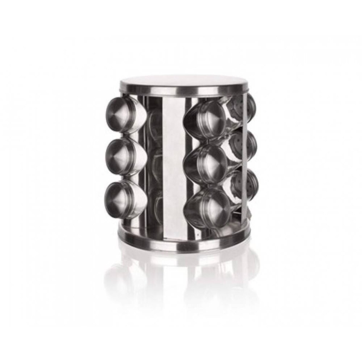 METALOWY PRZYPRAWNIK KOMPLET pojemniki na przyprawy prezent 85ml stojak