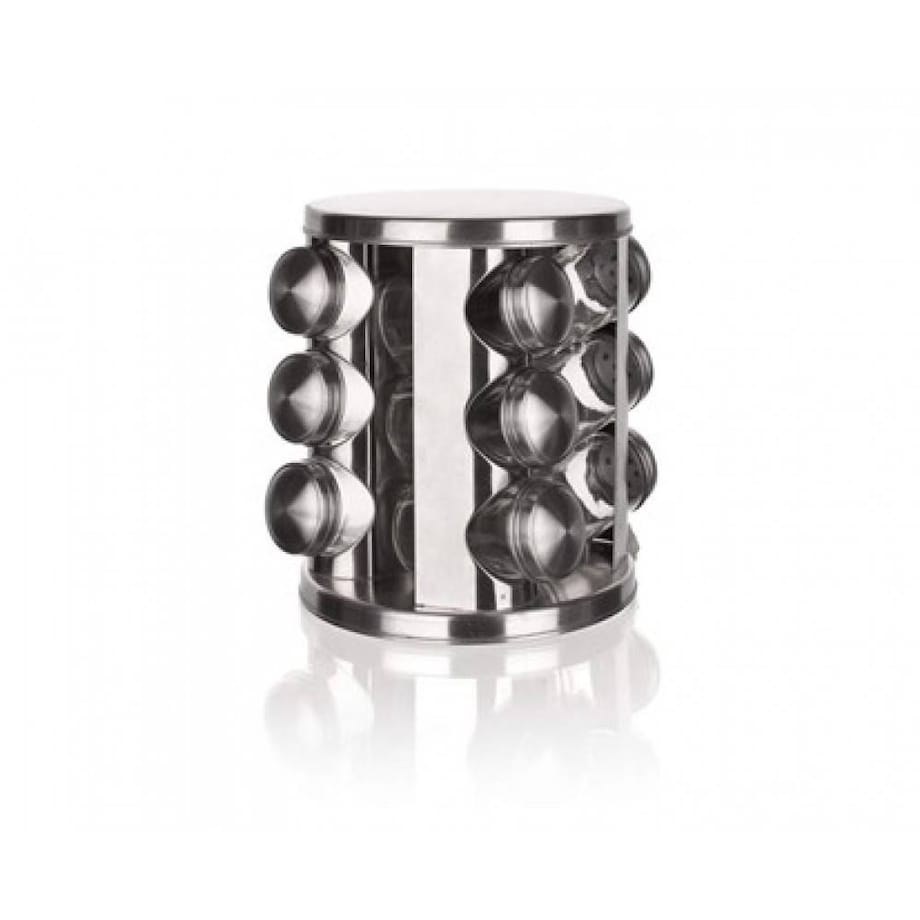 METALOWY PRZYPRAWNIK KOMPLET pojemniki na przyprawy prezent 85ml stojak