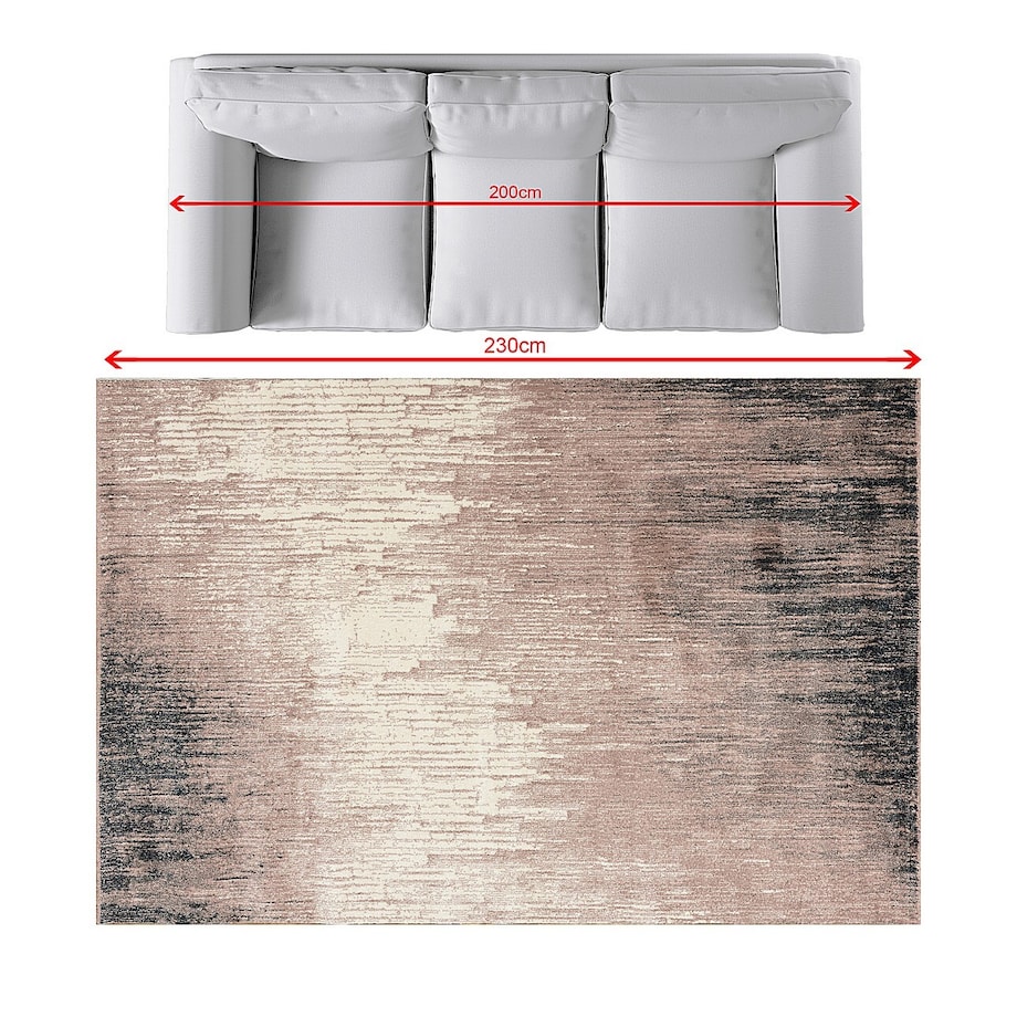 Dywan Sevilla dusty rose/paper white 160x230cm, 160 x 230 cm