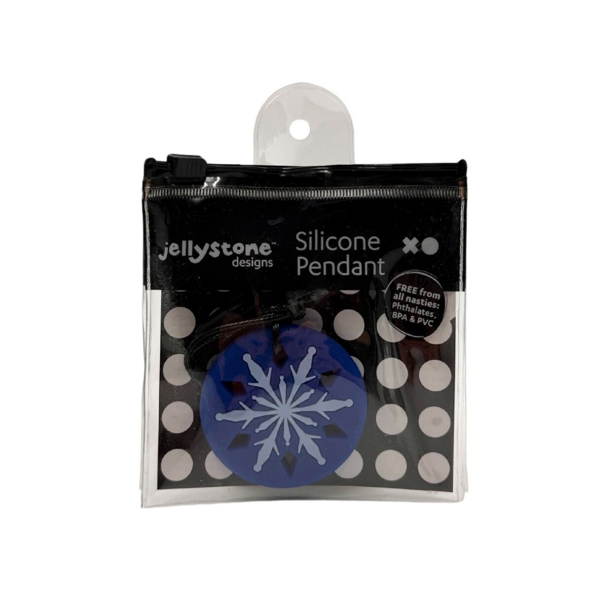 Wisiorek antystresowy Płatek śniegu granatowy Jellystone Designs