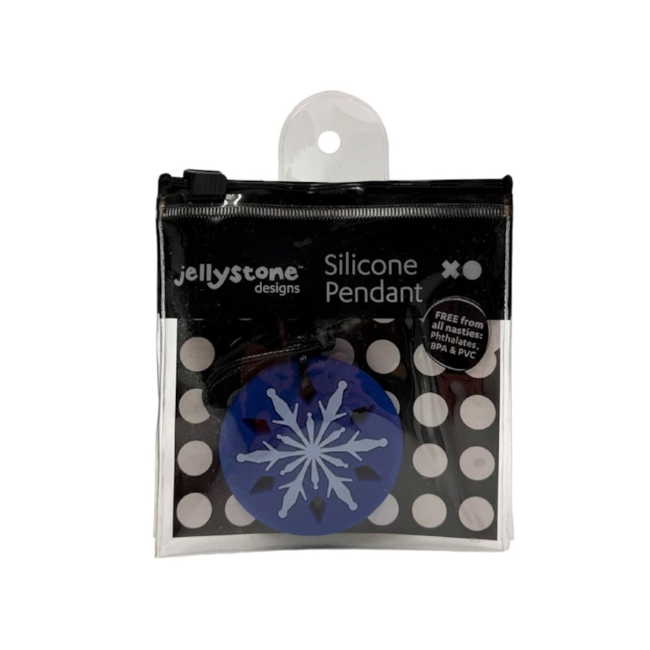 Wisiorek antystresowy Płatek śniegu granatowy Jellystone Designs