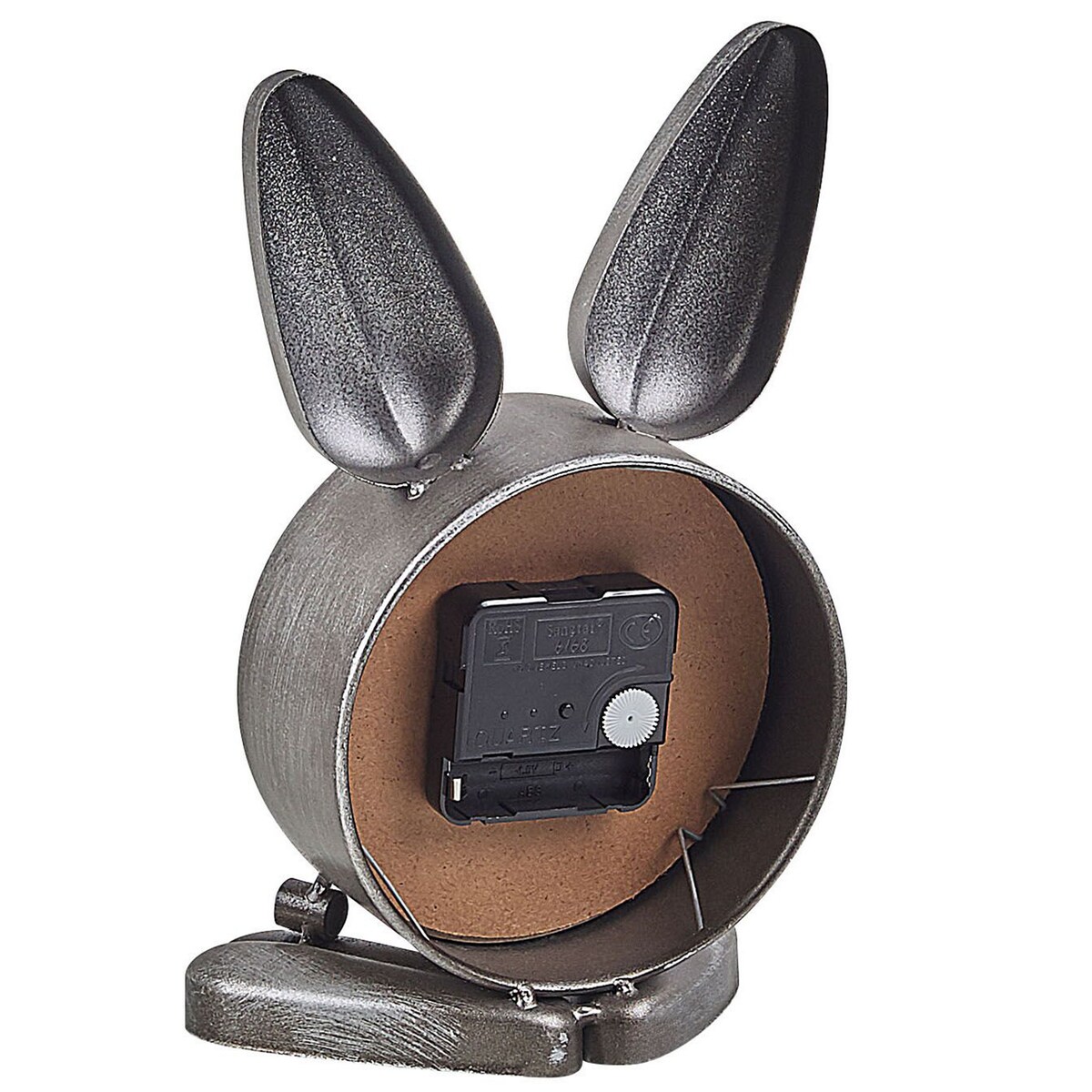 Zegar biurkowy THUSIS 15 cm Metal Srebrny