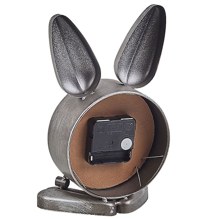 Zegar biurkowy THUSIS 15 cm Metal Srebrny