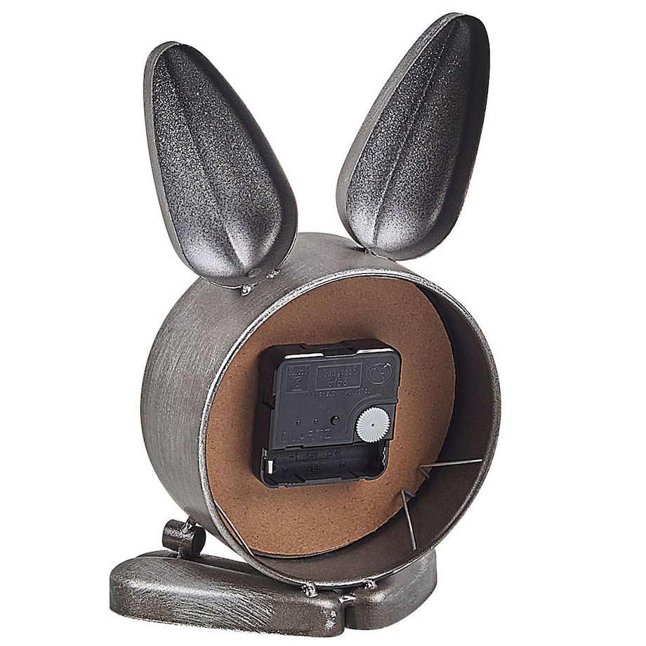 Zegar biurkowy THUSIS 15 cm Metal Srebrny