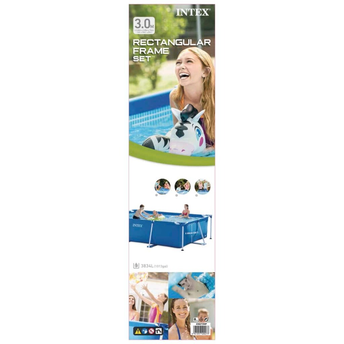Intex Basen Rectangular Frame, 300x200x75 cm, 28272NP