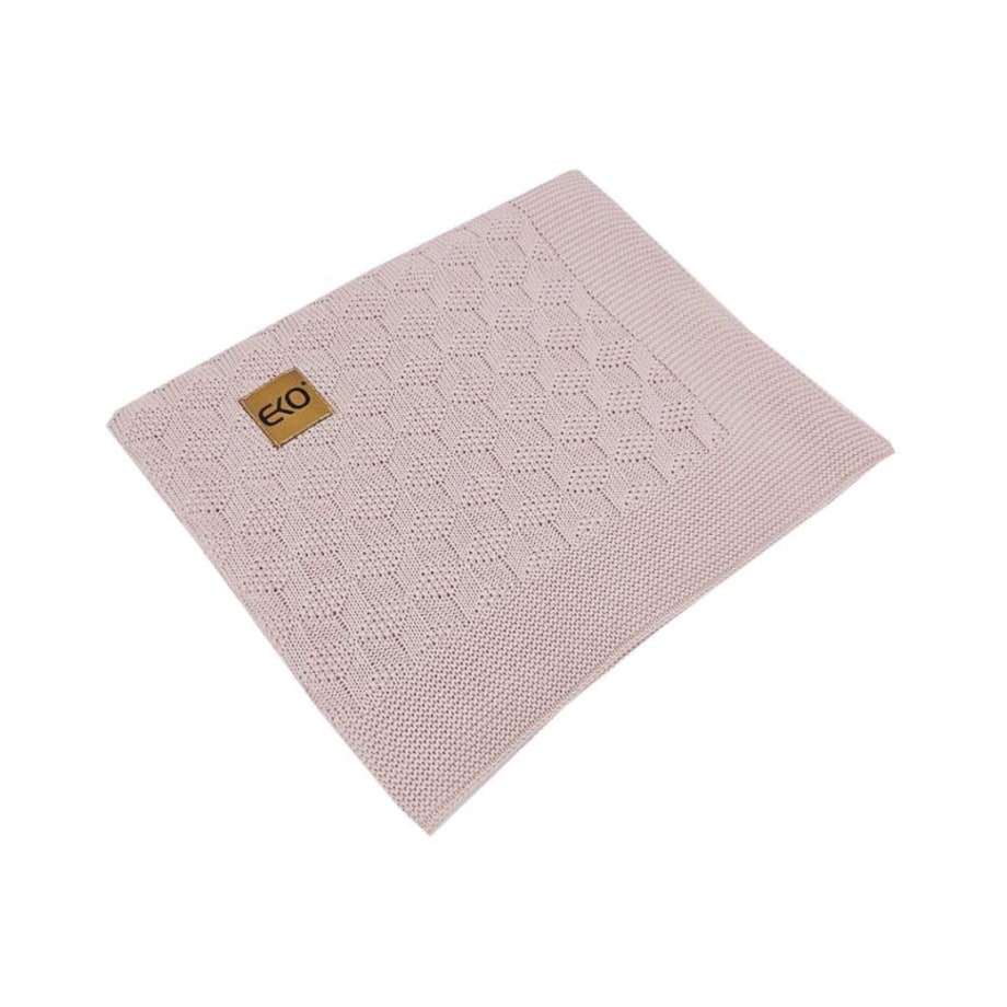 Kocyk bambusowy dla dziecka PUDROWY RÓŻ