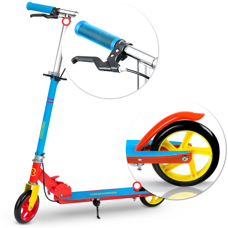 Hulajnoga składana dla dzieci RicoKids Kodi niebiesko-czerwona