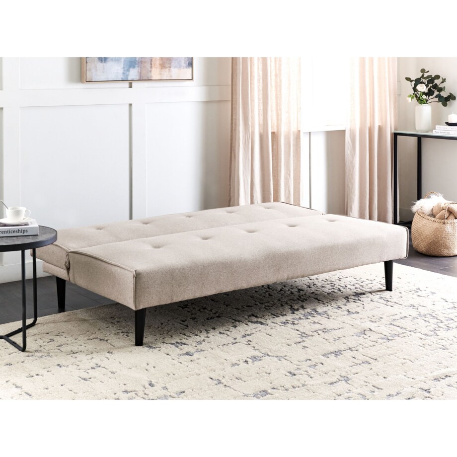 Sofa rozkładana beżowa VISBY