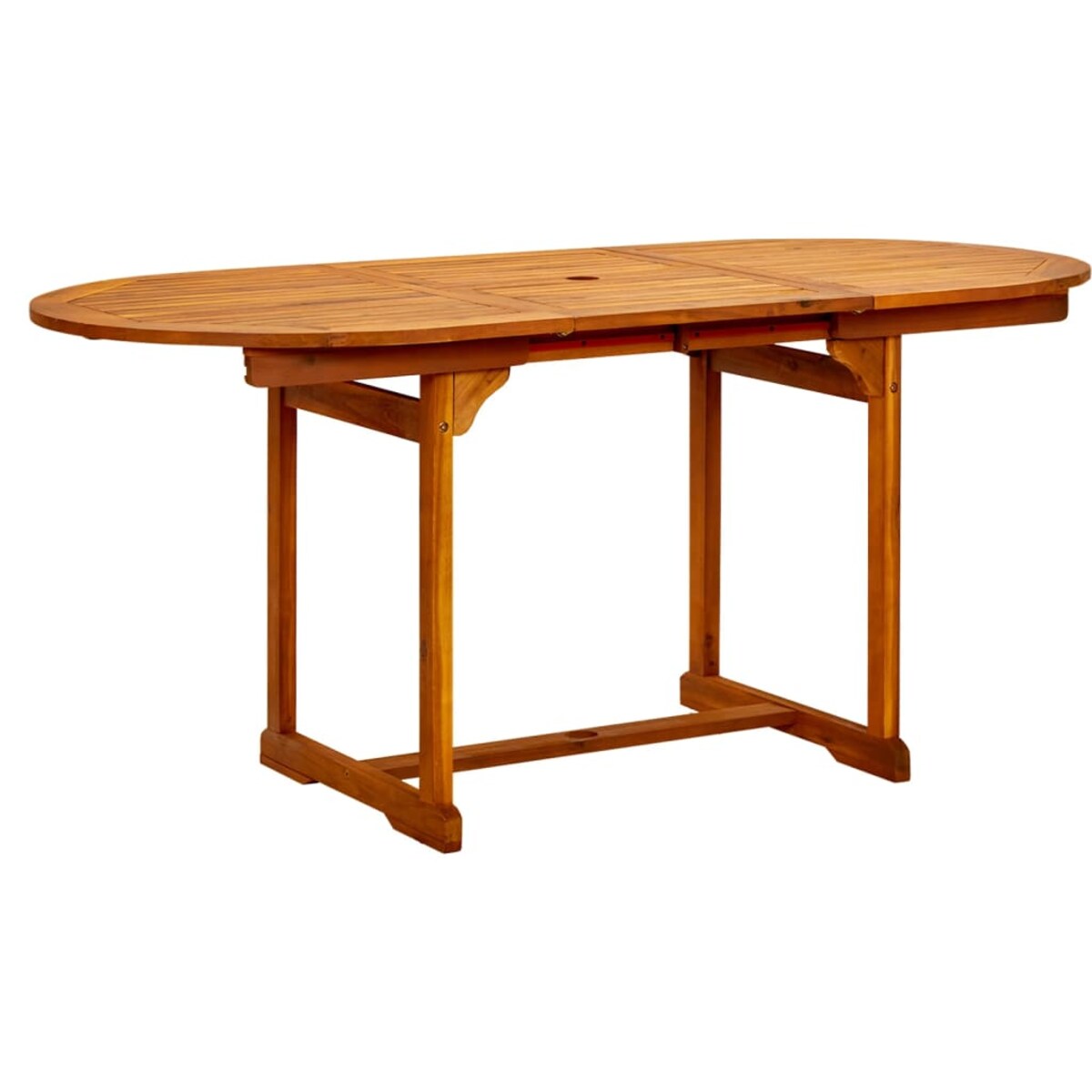 vidaXL Ogrodowy stół jadalniany, (120-170)x80x75 cm, drewno akacjowe